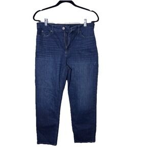 Duluth Trading Women's Dark Wash Denim Jeans Durable Flex Stretch Size 10